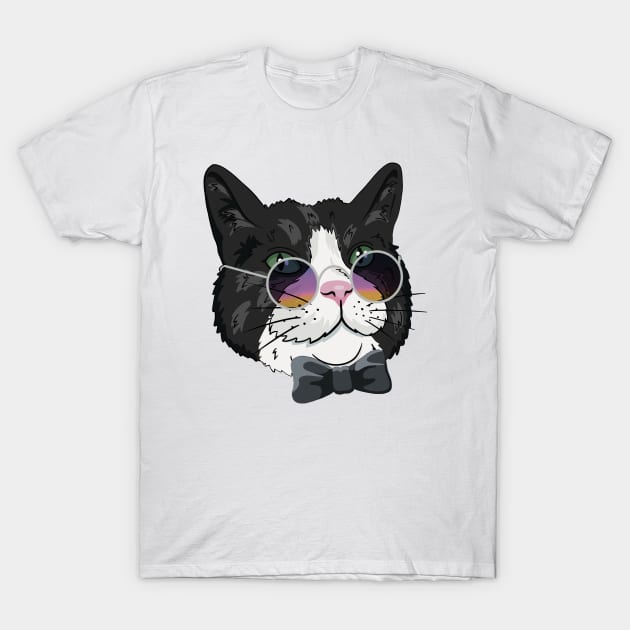 NINA - Bowtie & Sunglasses T-Shirt by Lilou and Nina store